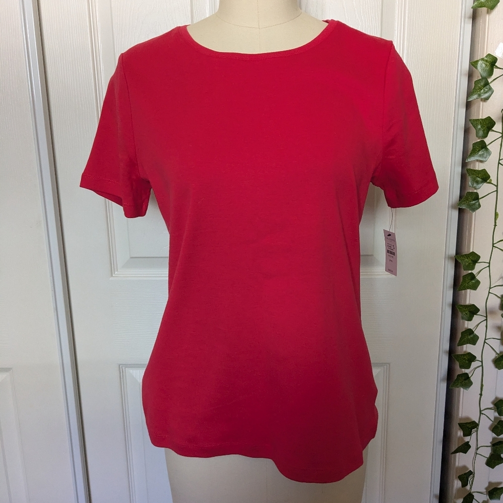 Talbot's basic red shirt